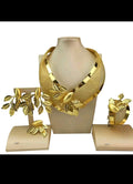 SPC006 Royal Leaf Gold Jewellery Set