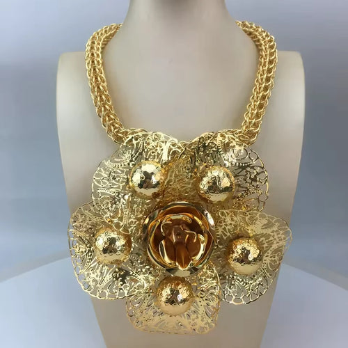 SPC008 New Fashion Trendy Women Jewelry Set Brazilian Gold-Plated (2)