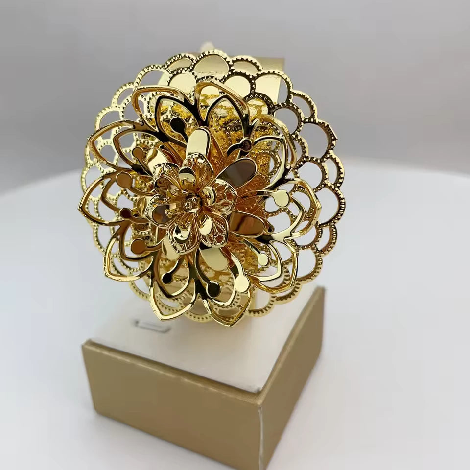 SPC011 New Fashion Trendy Brazilian Gold-Plated African Wedding Bridal Set (6)