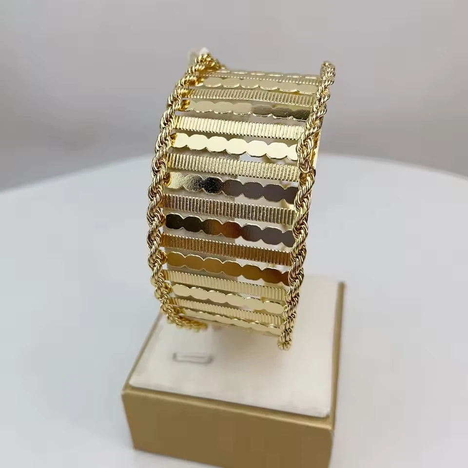 SPC013 Fashion Italian Dubai Gold Plated Light Weight Jewelry Set (5)