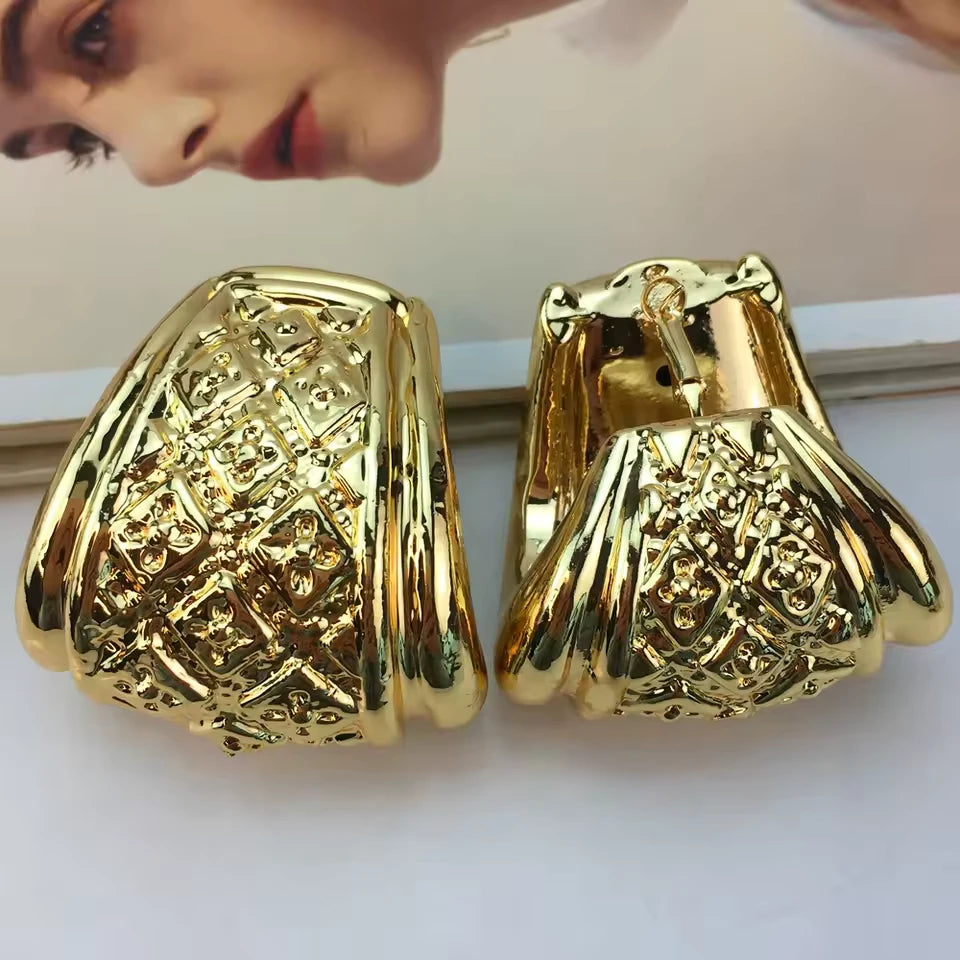 SPC016 Fashion Italian Dubai Gold Plated Light Weight Jewelry Set (5)