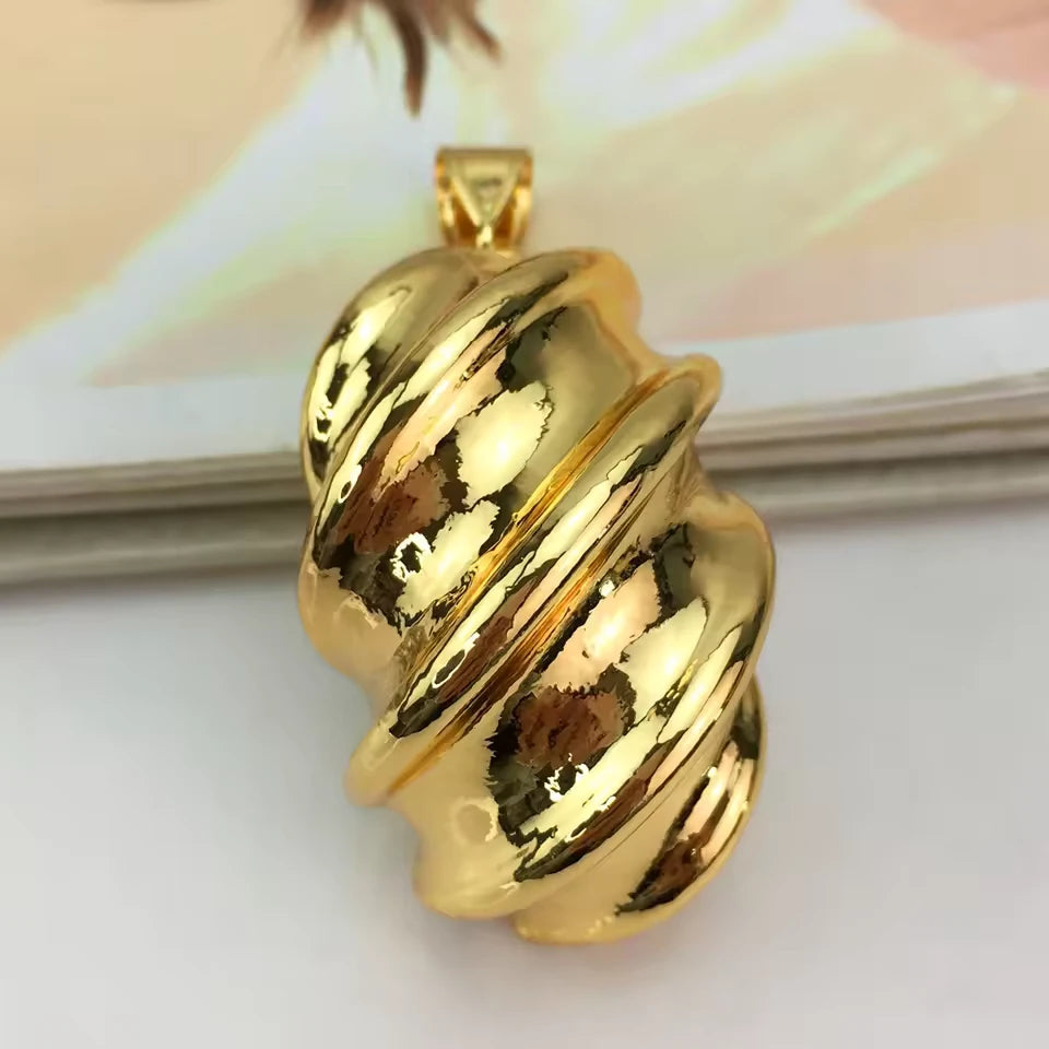 SPC017 Fashion Italian Dubai Gold Plated Light Weight Jewelry Set (4)