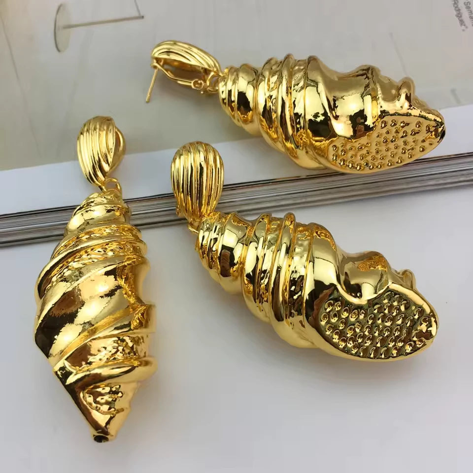 SPC021 Fashion Italian Dubai Gold Plated Light Weight Jewelry Set (3)