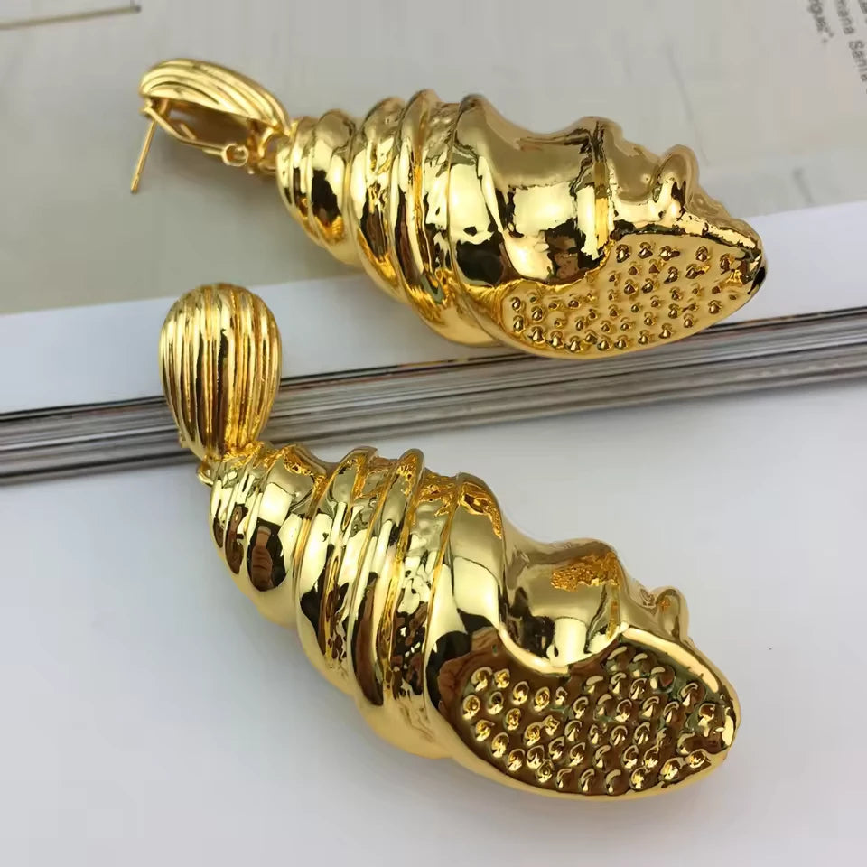 SPC021 Fashion Italian Dubai Gold Plated Light Weight Jewelry Set (5)