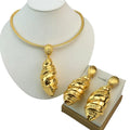 SPC021 Fashion Italian Dubai Gold Plated Light Weight Jewelry Set
