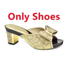 SPSH2032 - 2026 Italian Designer Series | Luxury African Wedding Shoe & Bag Set