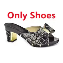 SPSH2032 - 2026 Italian Designer Series | Luxury African Wedding Shoe & Bag Set