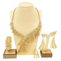 SPC021 Dubai Gold Plated Personality Necklace Hollow Layer Design Set