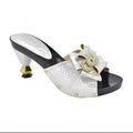 SPSH2019B - Comfortable Rhinestone Open Toe Heels | New Design Italian Party Shoes Multiple Colours