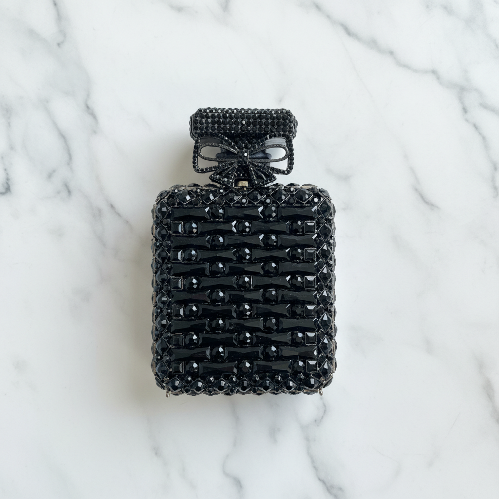 Black Crystal Evening Bag