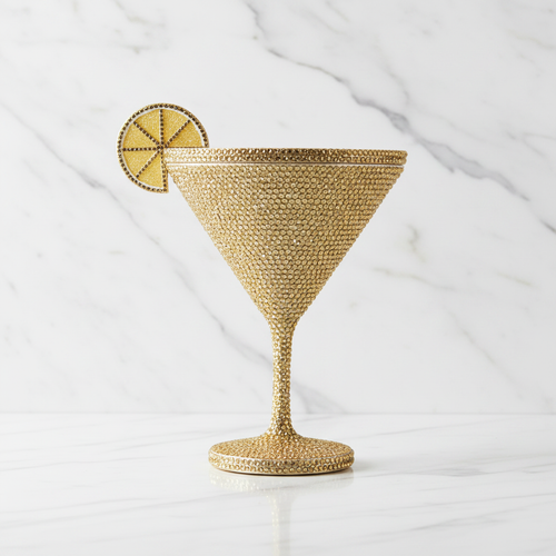 Gold Cocktail Bag – Marble