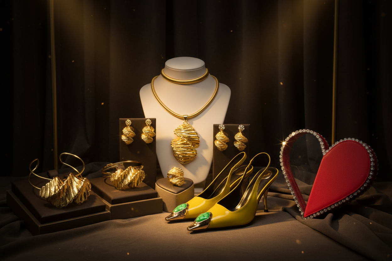 Luxury Accessories Banner with Bag